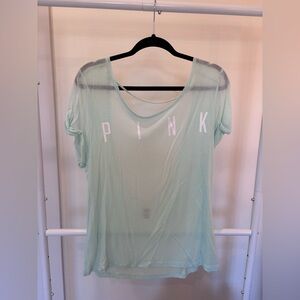 Victoria's Secret Light Green Short Sleeve Tee